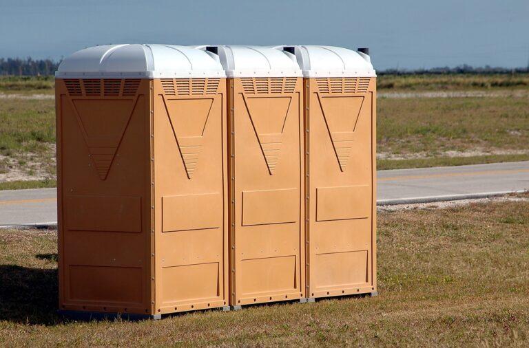 three portable toilets in great shape